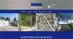 Desktop Screenshot of boehm-stahlbau.de