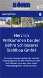 Mobile Screenshot of boehm-stahlbau.de